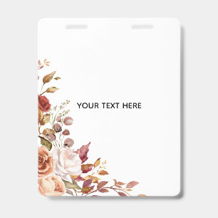 Create Your Own Floral Badge