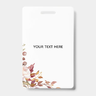 Create Your Own Floral Badge