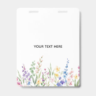 Create Your Own Floral Badge