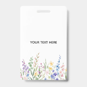 Create Your Own Floral Badge