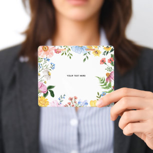 Create Your Own floral Badge