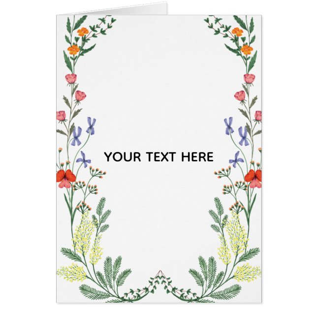 Create Your Own Floral Border (Front)