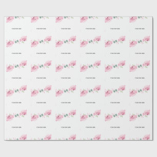Create Your Own Floral Border Wrapping Paper