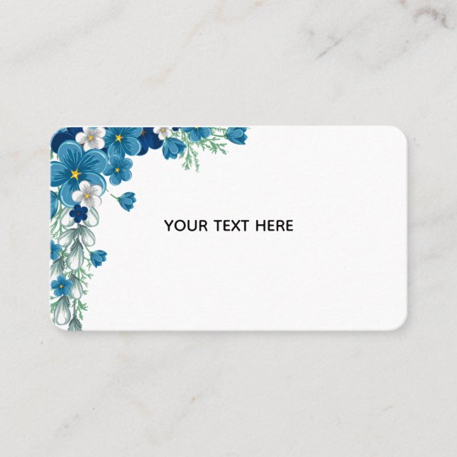Create Your Own Floral Business Card (Front)