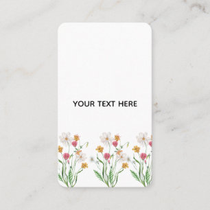 Create Your Own Floral Business Card
