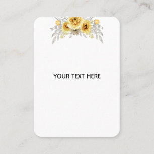 Create Your Own Floral Business Card