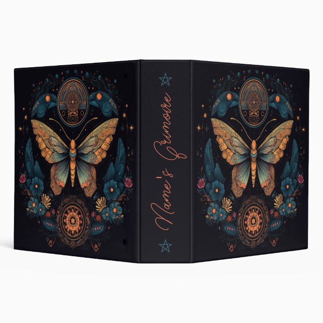 Create Your Own Floral Butterfly Totem Binder (Background)