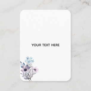 Create Your Own Floral Calling Card