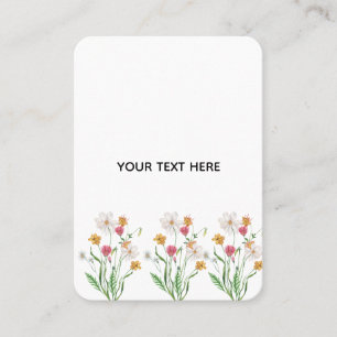 Create Your Own Floral Calling Card