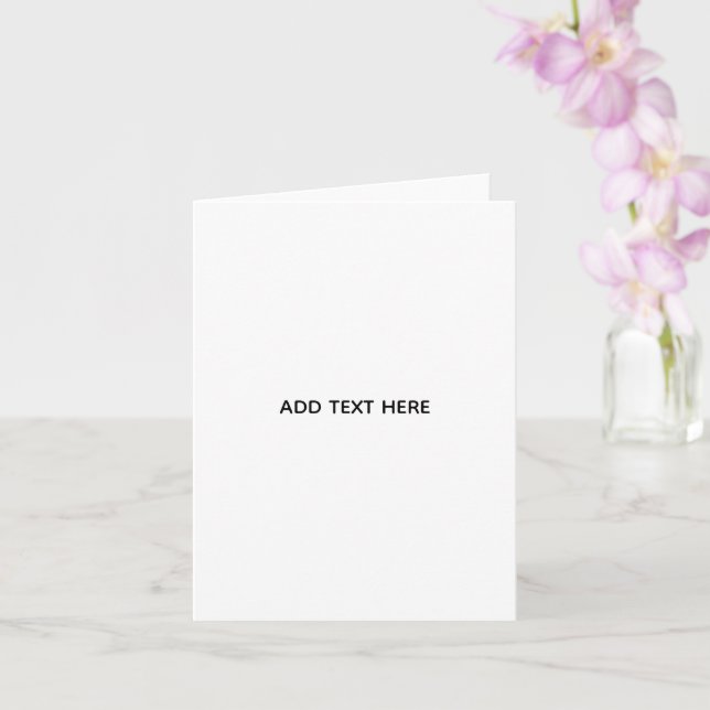 Create Your Own Floral  Card (Orchid)
