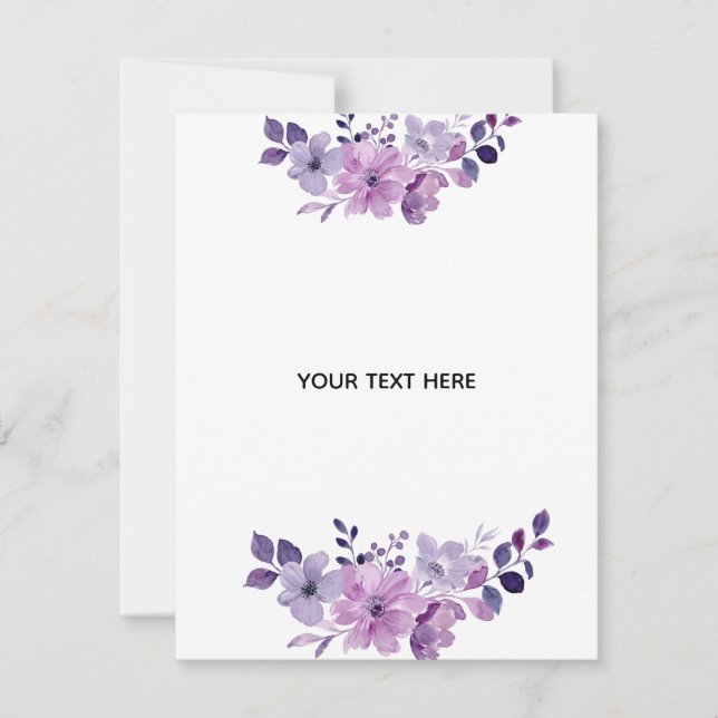 Create Your Own Floral Card (Front)