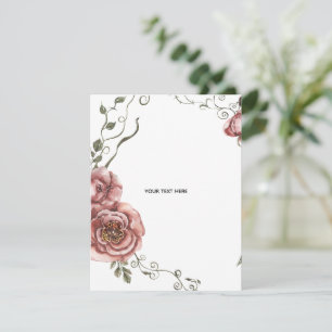 Create Your Own floral  Card