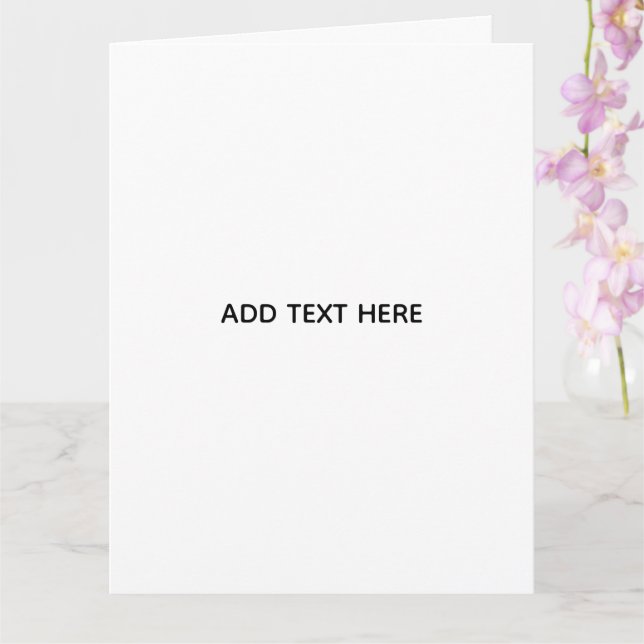 Create Your Own Floral  Card (Orchid)
