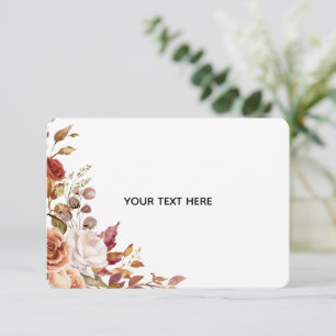 Create Your Own Floral Enclosure Card