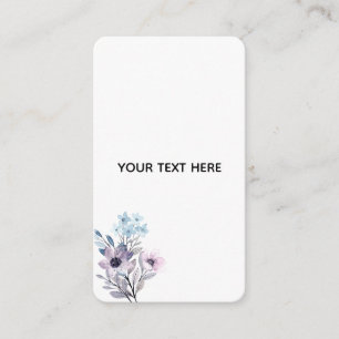 Create Your Own Floral Enclosure Card