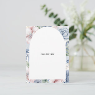 Create Your Own floral Folded Thank You Card