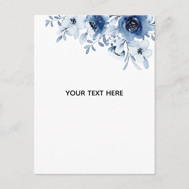 Create Your Own Floral Holiday Postcard (Front)