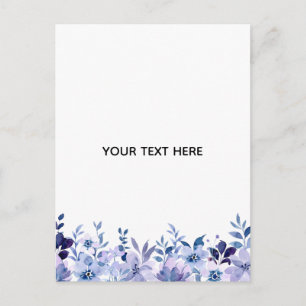 Create Your Own Floral Holiday Postcard