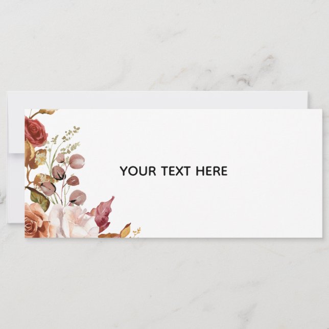 Create Your Own Floral Invitation (Front)