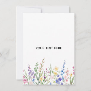 Create Your Own Floral  Invitation