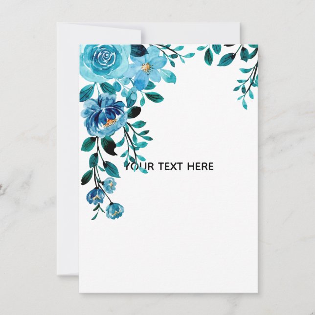 Create Your Own Floral Invitation (Front)