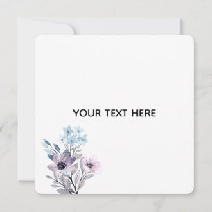 Create Your Own Floral Invitation