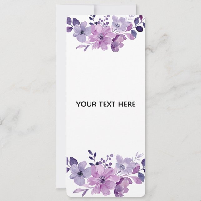 Create Your Own Floral Invitation (Front)
