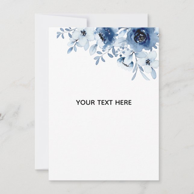 Create Your Own Floral Invitation (Front)