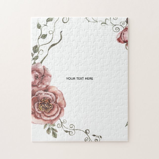 Create Your Own floral  Jigsaw Puzzle (Vertical)