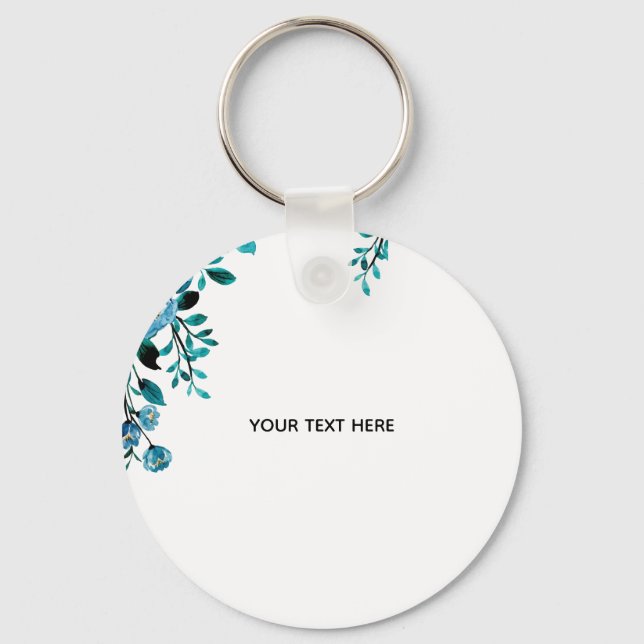 Create Your Own Floral Keychain (Front)