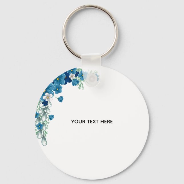 Create Your Own Floral Keychain (Front)