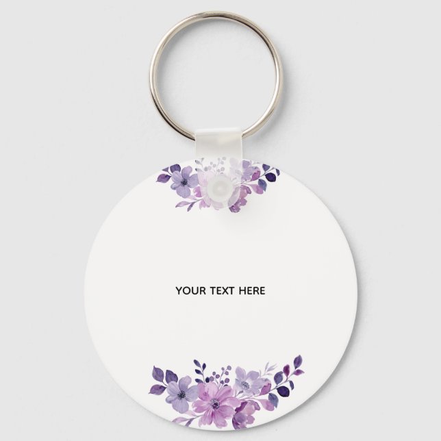 Create Your Own Floral Keychain (Front)