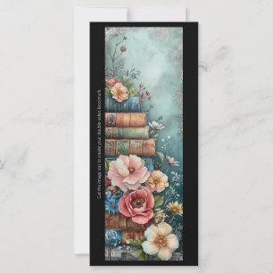 Create Your Own Floral Magic Book Stack Bookmark