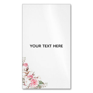 Create Your Own Floral Magnetic Business Card
