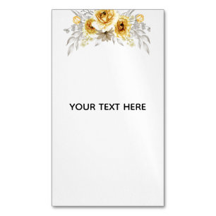 Create Your Own Floral Magnetic Business Card