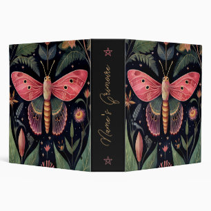Create Your Own Floral Multicolored Garden Moth Binder