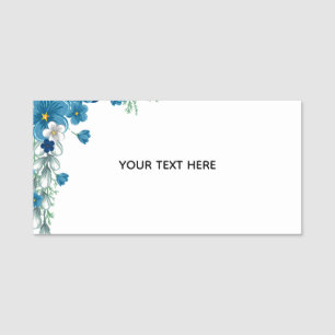 Create Your Own Floral Name Tag