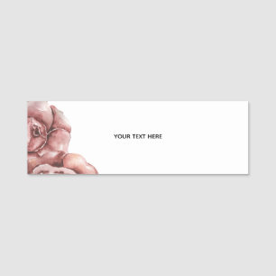 Create Your Own floral Name Tag