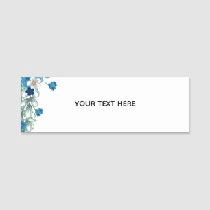 Create Your Own Floral Name Tag