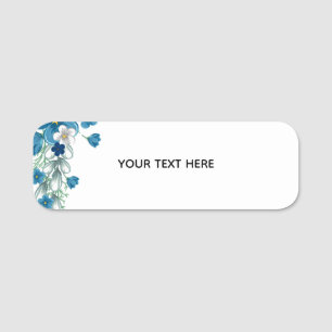 Create Your Own Floral Name Tag