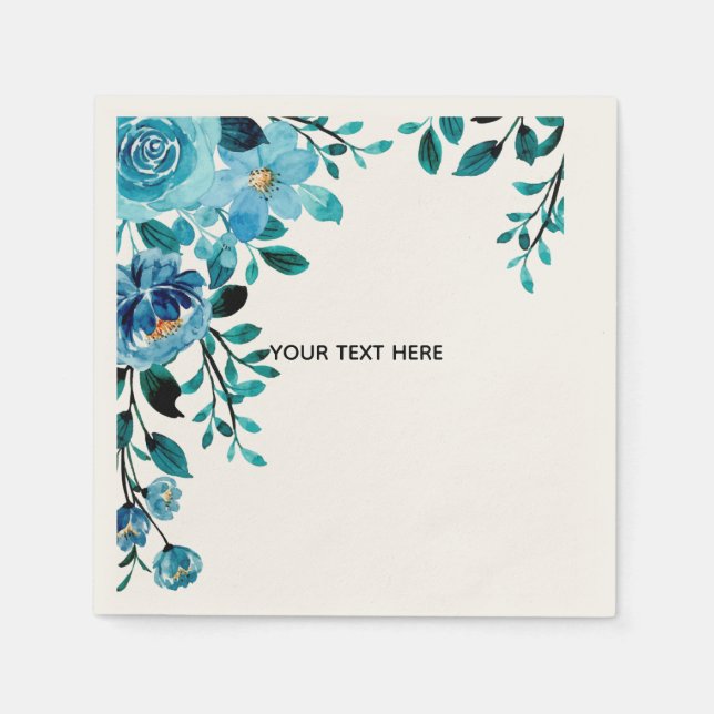 Create Your Own Floral Napkin (Front)