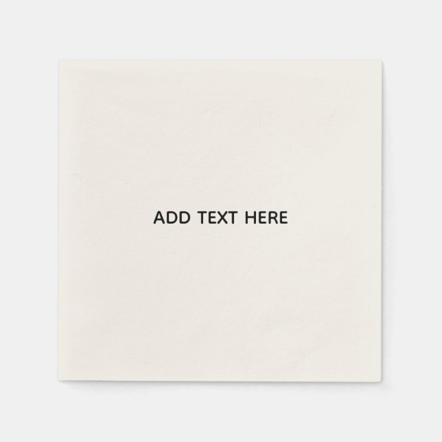 Create Your Own Floral  Napkin (Front)