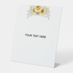 Create Your Own Floral Pedestal Sign