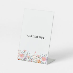 Create Your Own Floral Pedestal Sign