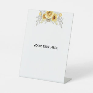 Create Your Own Floral Pedestal Sign