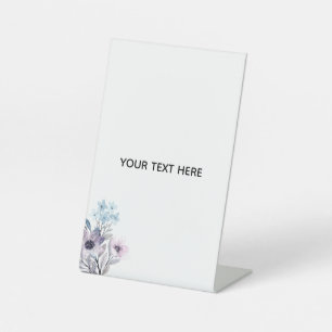 Create Your Own Floral Pedestal Sign