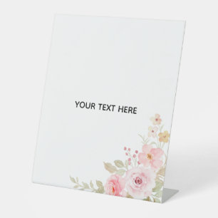 Create Your Own Floral Pedestal Sign