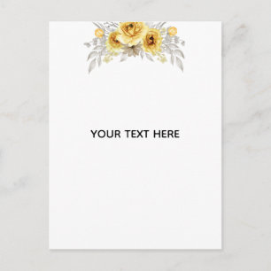 Create Your Own Floral Postcard