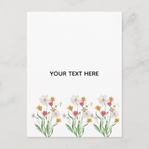 Create Your Own Floral Postcard