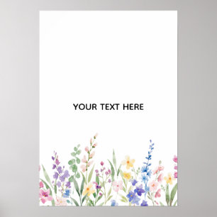 Create Your Own Floral Poster